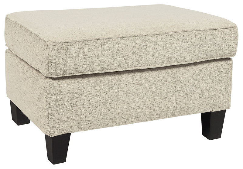 Abinger Smoke Chenille Ottoman