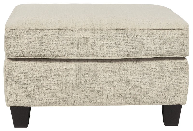 Abinger Smoke Chenille Ottoman