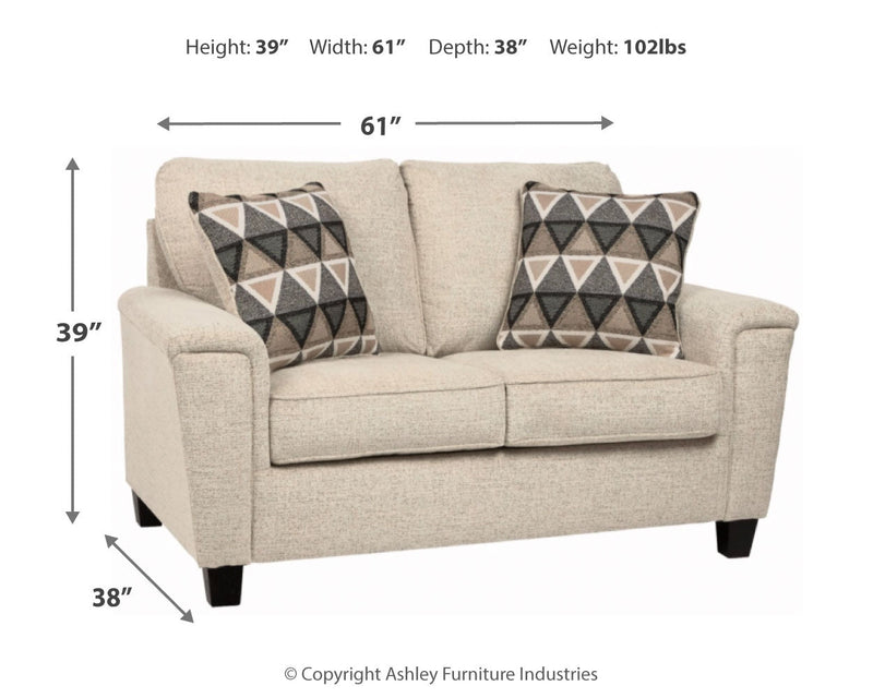 Abinger Natural Chenille Loveseat