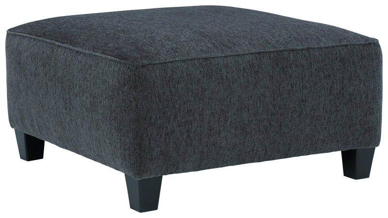 Abinger Smoke Chenille Oversized Accent Ottoman