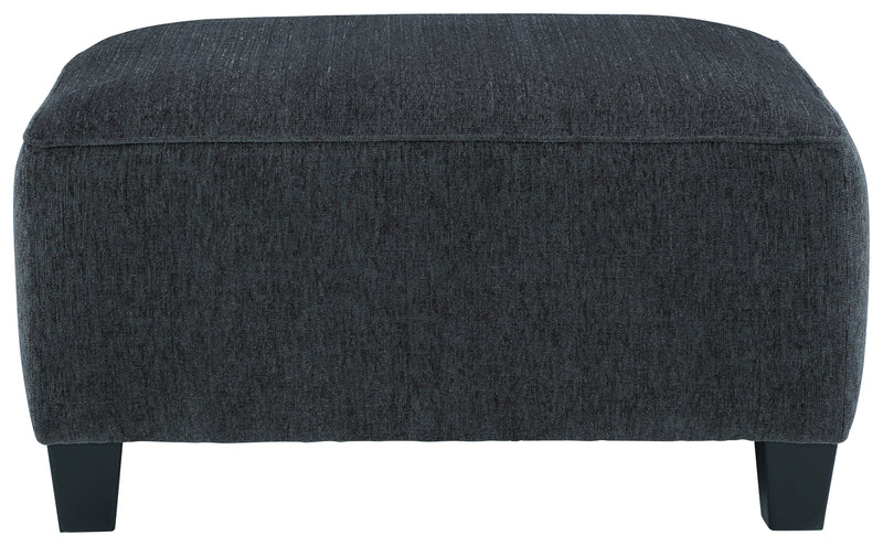 Abinger Smoke Chenille Oversized Accent Ottoman