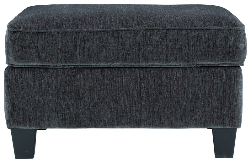 Abinger Smoke Chenille Ottoman