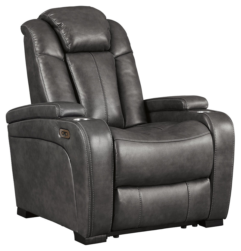 Turbulance Quarry Faux Leather Power Recliner