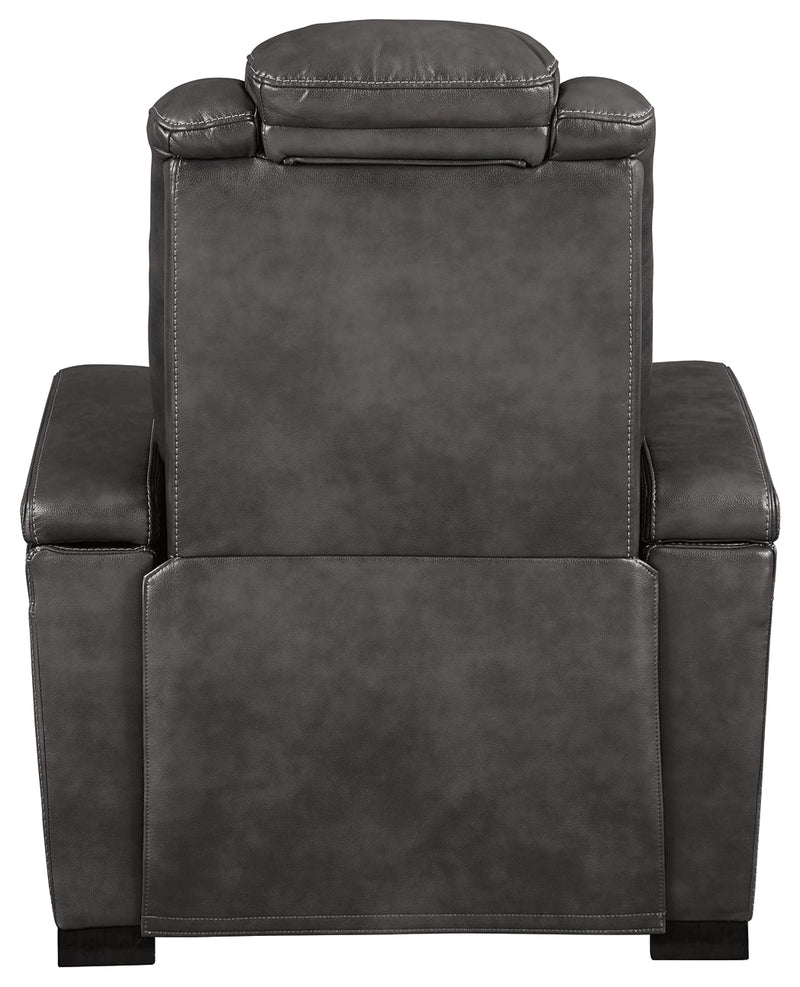 Turbulance Quarry Faux Leather Power Recliner