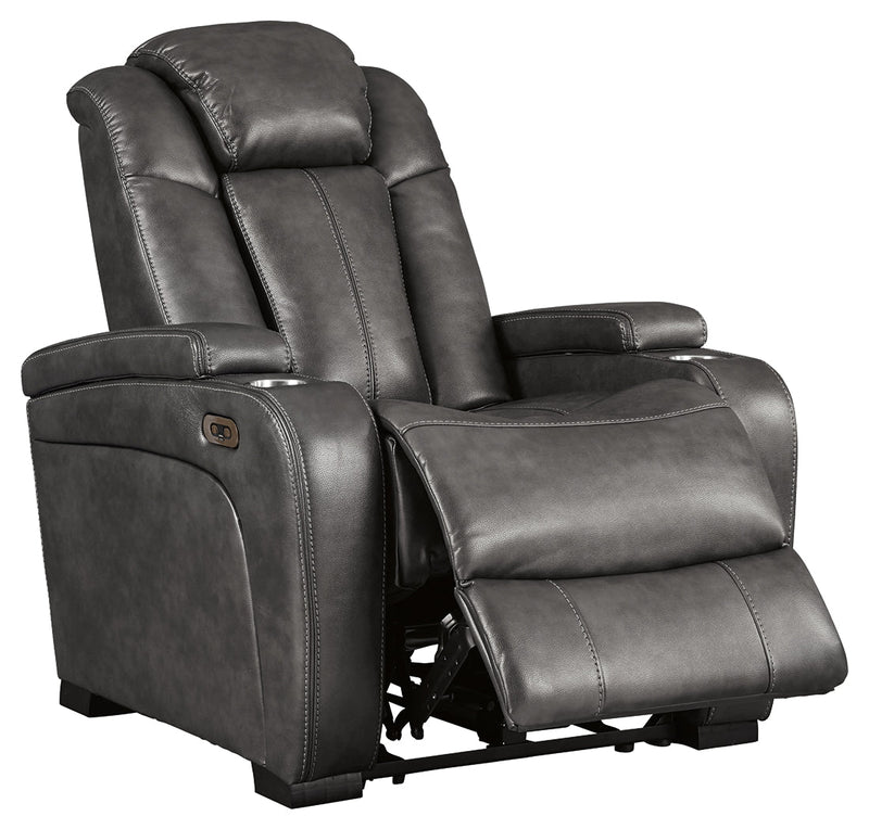 Turbulance Quarry Faux Leather Power Recliner