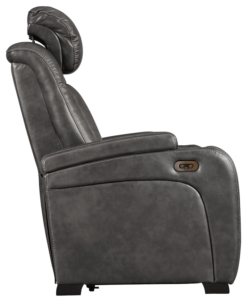 Turbulance Quarry Faux Leather Power Recliner