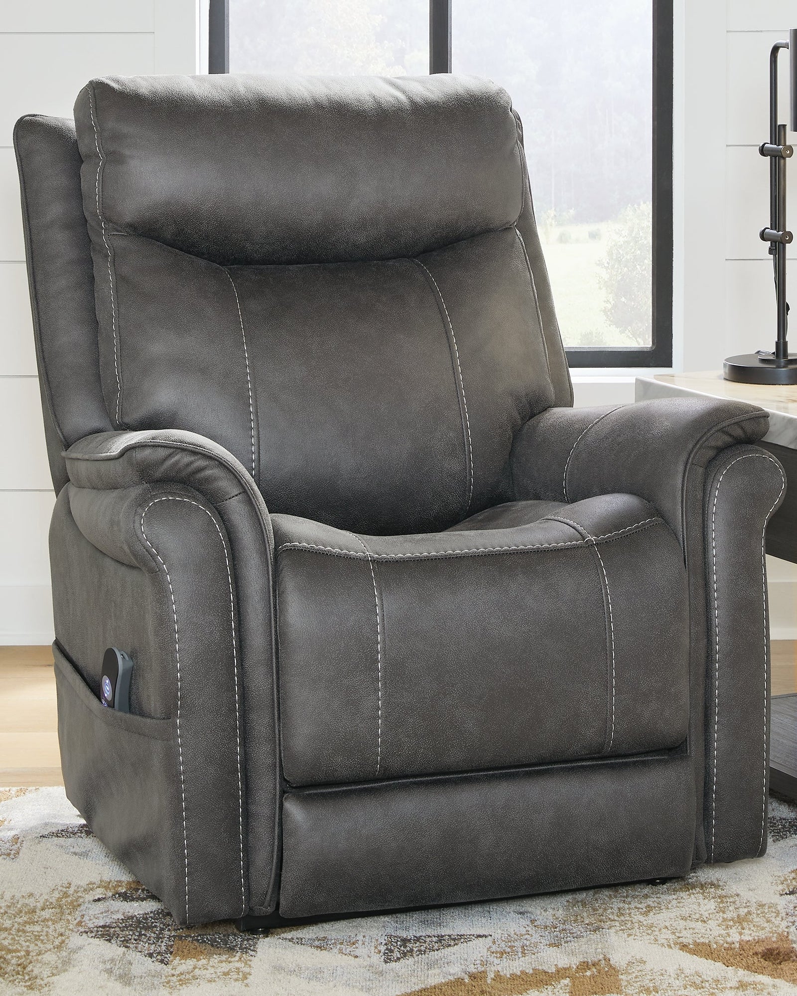 Lorreze Steel Faux Leather Power Lift Recliner