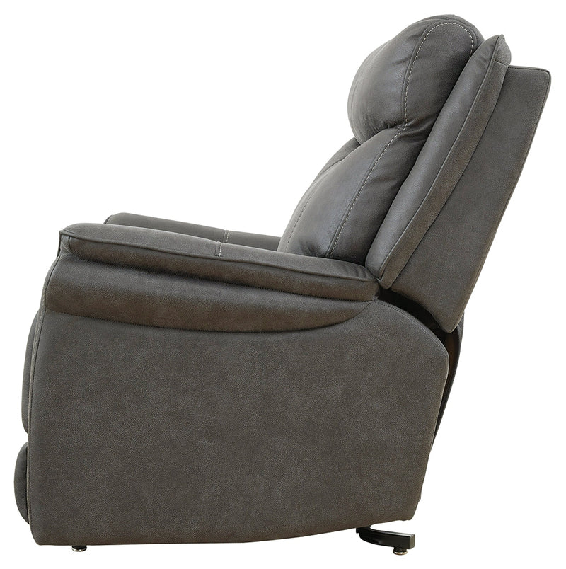 Lorreze Driftwood Faux Leather Power Lift Recliner