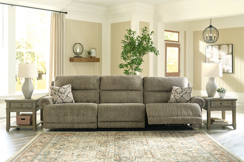 Lubec Taupe 3-Piece Reclining Sofa