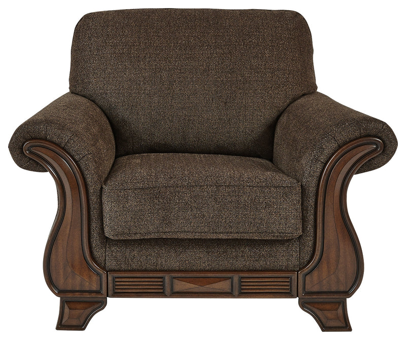 Miltonwood Teak Chenille Chair