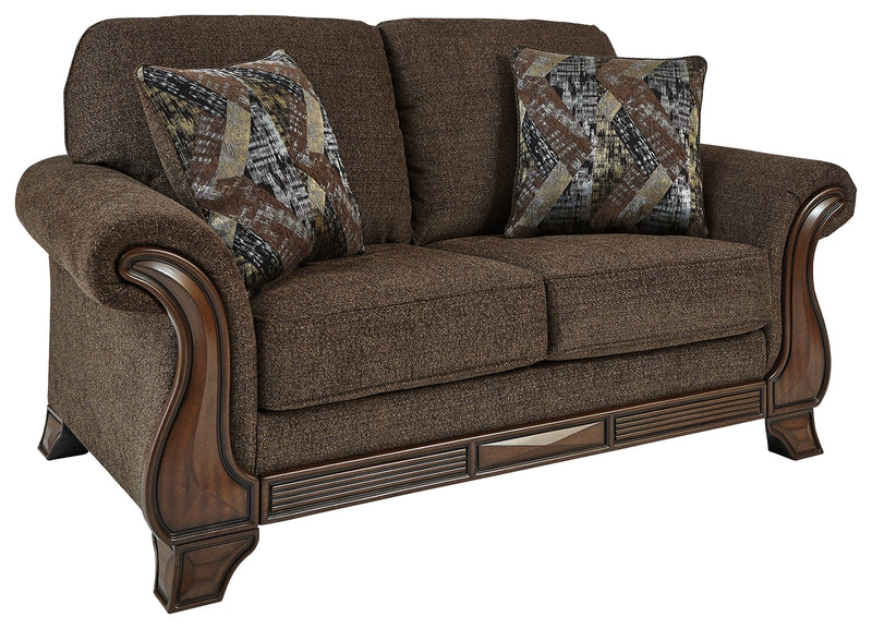 Miltonwood Teak Chenille Loveseat