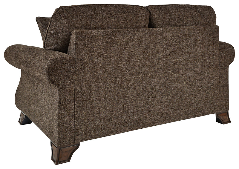 Miltonwood Teak Chenille Loveseat