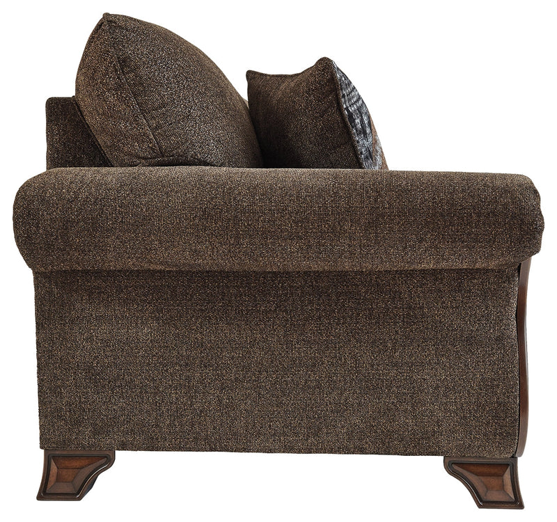 Miltonwood Teak Chenille Queen Sofa Sleeper