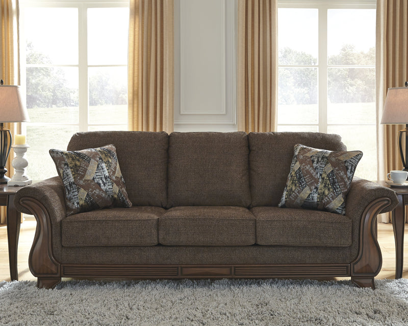 Miltonwood Teak Chenille Queen Sofa Sleeper