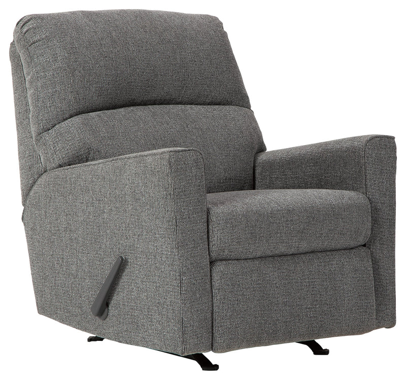 Dalhart Charcoal Chenille Recliner