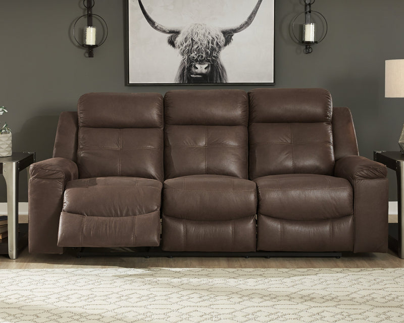 Jesolo Coffee Faux Leather Reclining Sofa