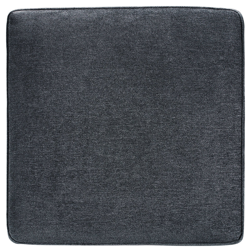 Altari Slate Chenille Oversized Accent Ottoman