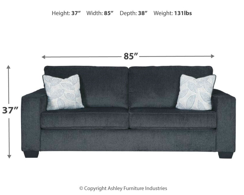 Altari Slate Chenille Sofa