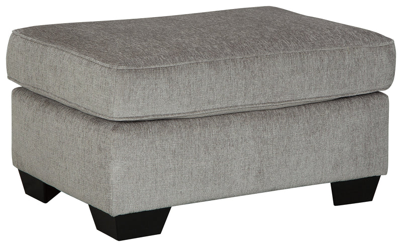 Altari Alloy Chenille Ottoman