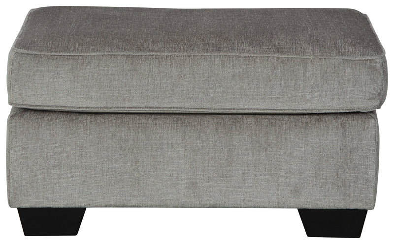 Altari Alloy Chenille Ottoman