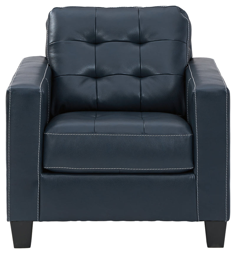 Altonbury Blue Leather Chair