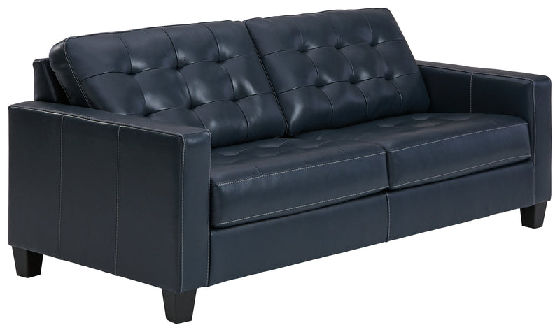 Altonbury Blue Leather Sofa