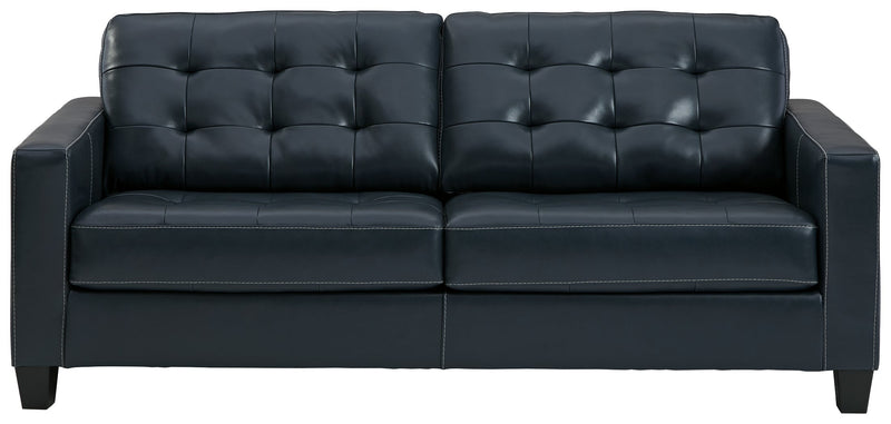 Altonbury Blue Leather Queen Sofa Sleeper