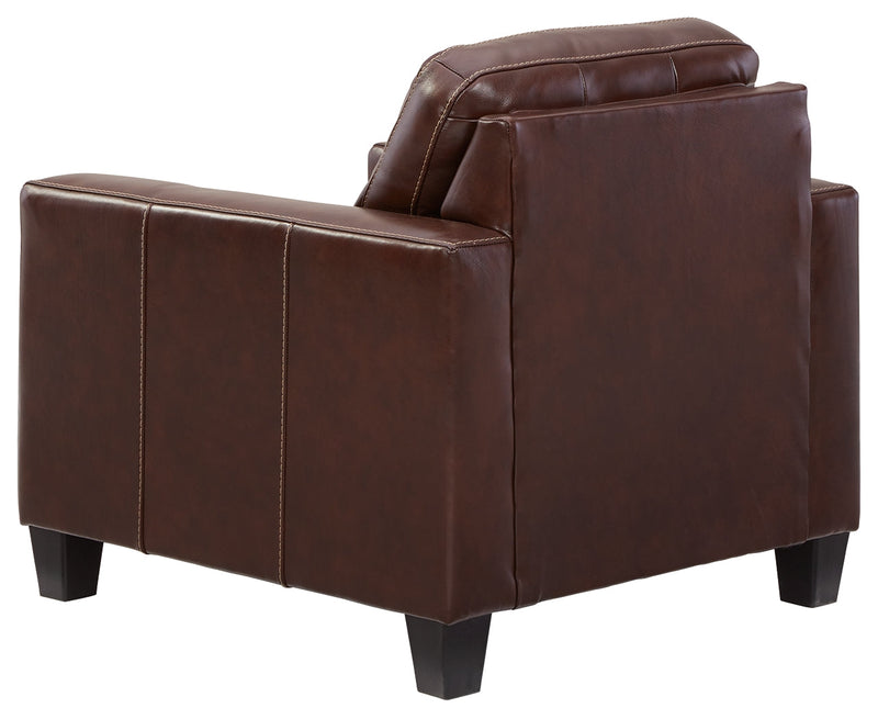 Altonbury Walnut Leather Chair