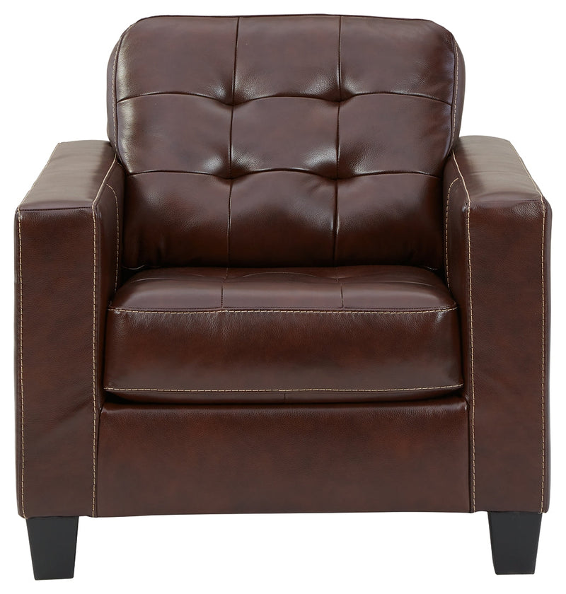 Altonbury Walnut Leather Chair