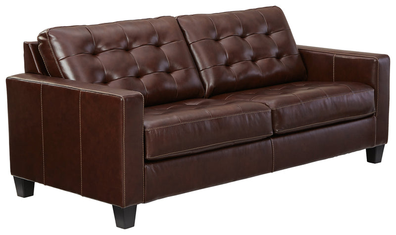 Altonbury Walnut Leather Sofa