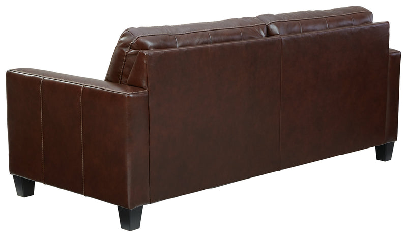 Altonbury Walnut Leather Sofa