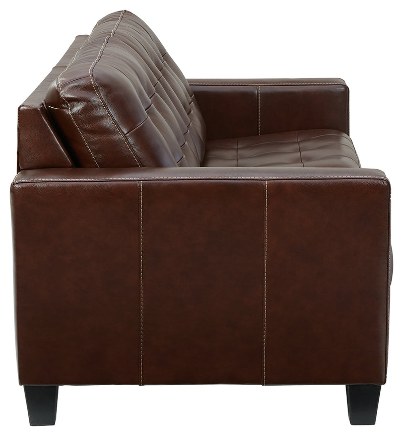 Altonbury Walnut Leather Sofa