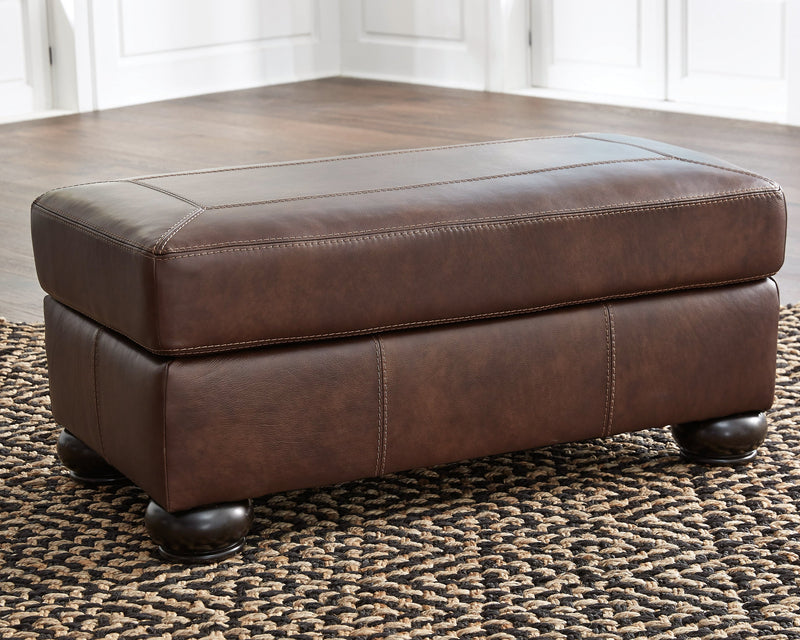 Beamerton Vintage Leather Ottoman