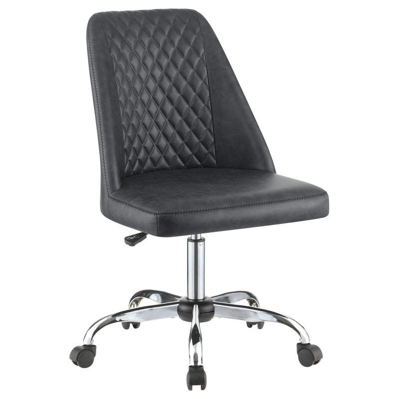 Dark Grey Upholsterd Office Chair 881196
