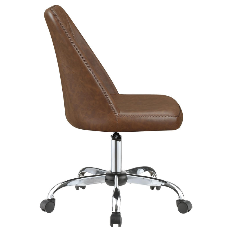 Brown Upholstered Office Chair 881197