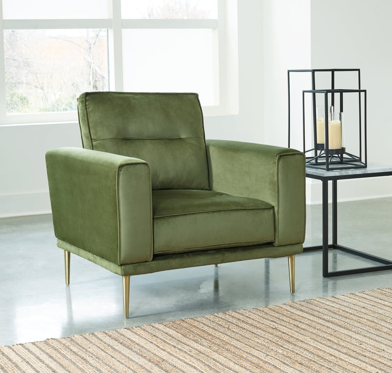 Macleary Moss Chair And Ottoman