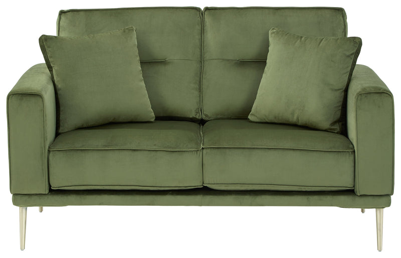 Macleary Moss Velvet Loveseat