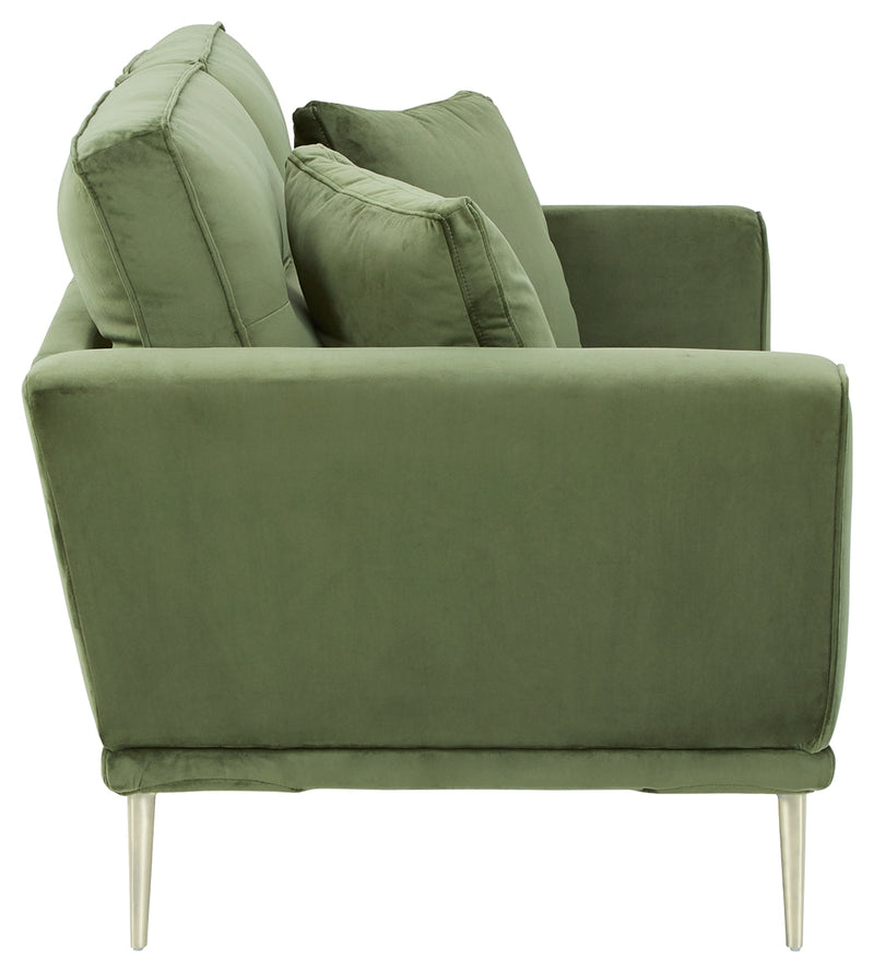 Macleary Moss Velvet Loveseat