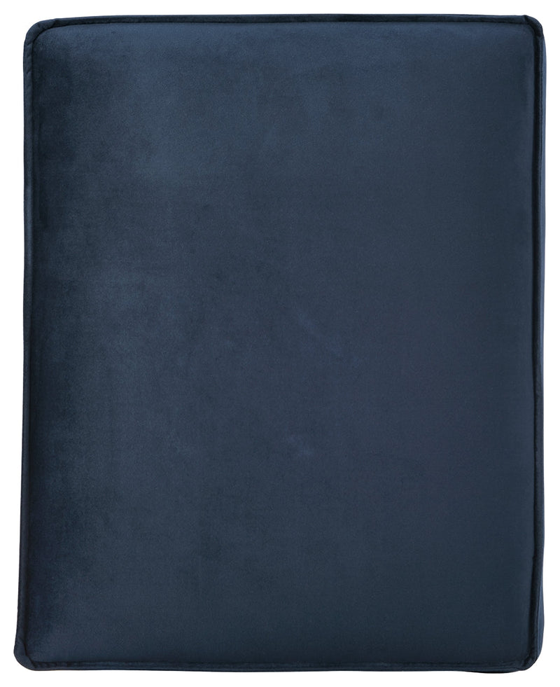 Macleary Navy Velvet Ottoman