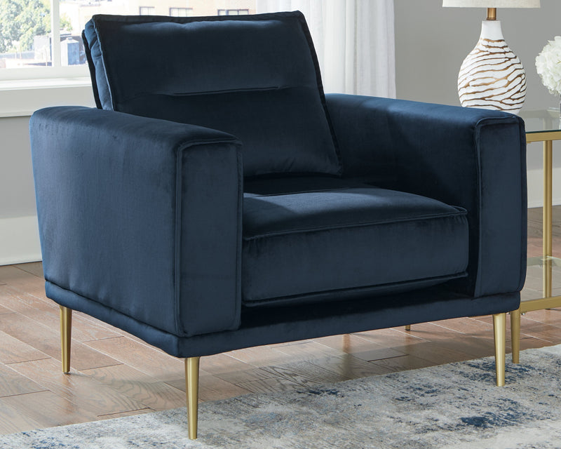 Macleary Navy Velvet Chair