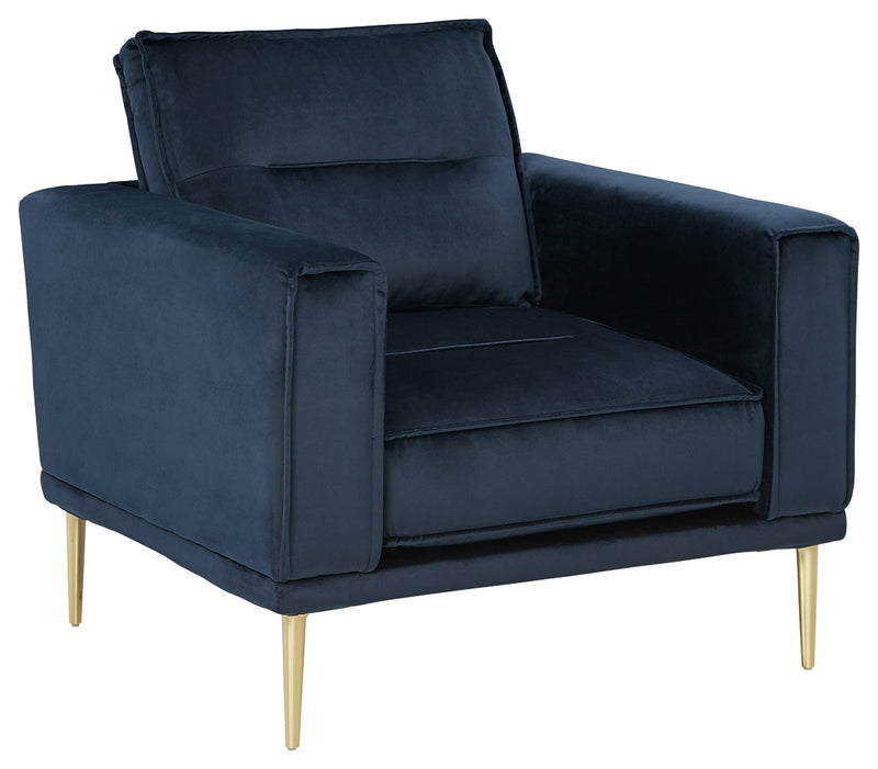 Macleary Navy Velvet Chair