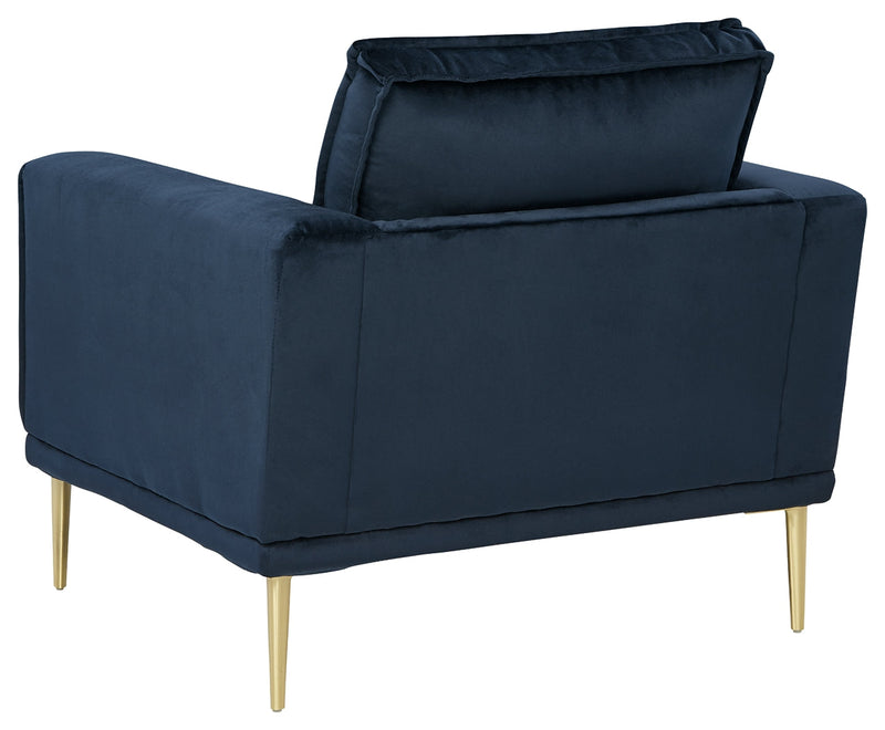 Macleary Navy Velvet Chair