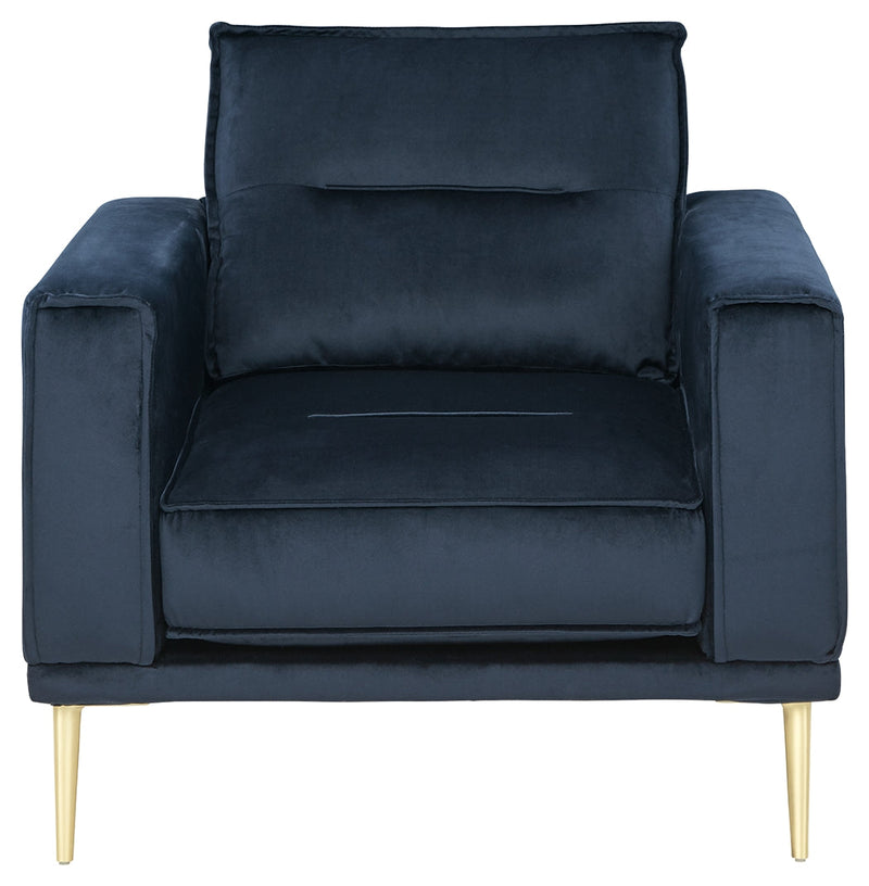 Macleary Navy Velvet Chair