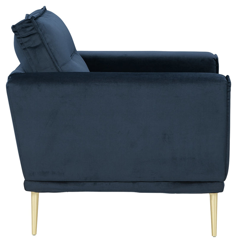 Macleary Navy Velvet Chair