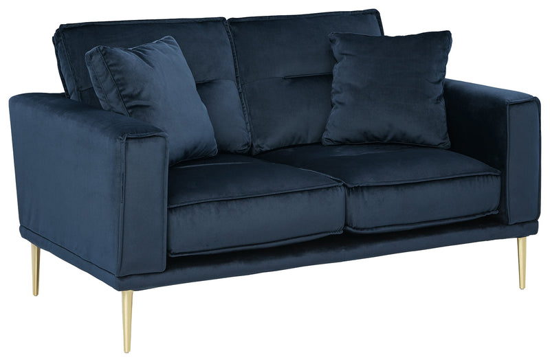 Macleary Moss Velvet Loveseat