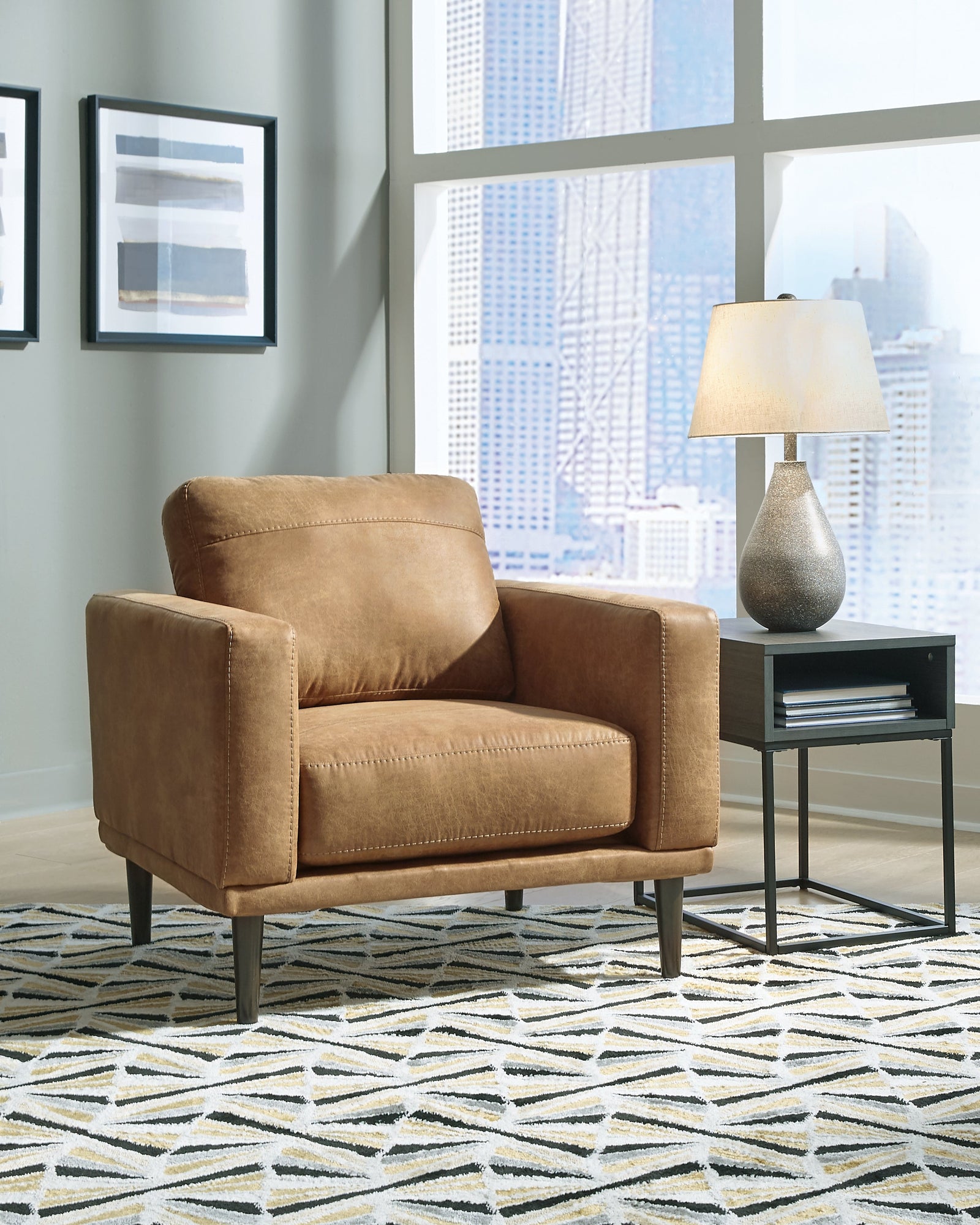 Arroyo Caramel Microfiber Chair