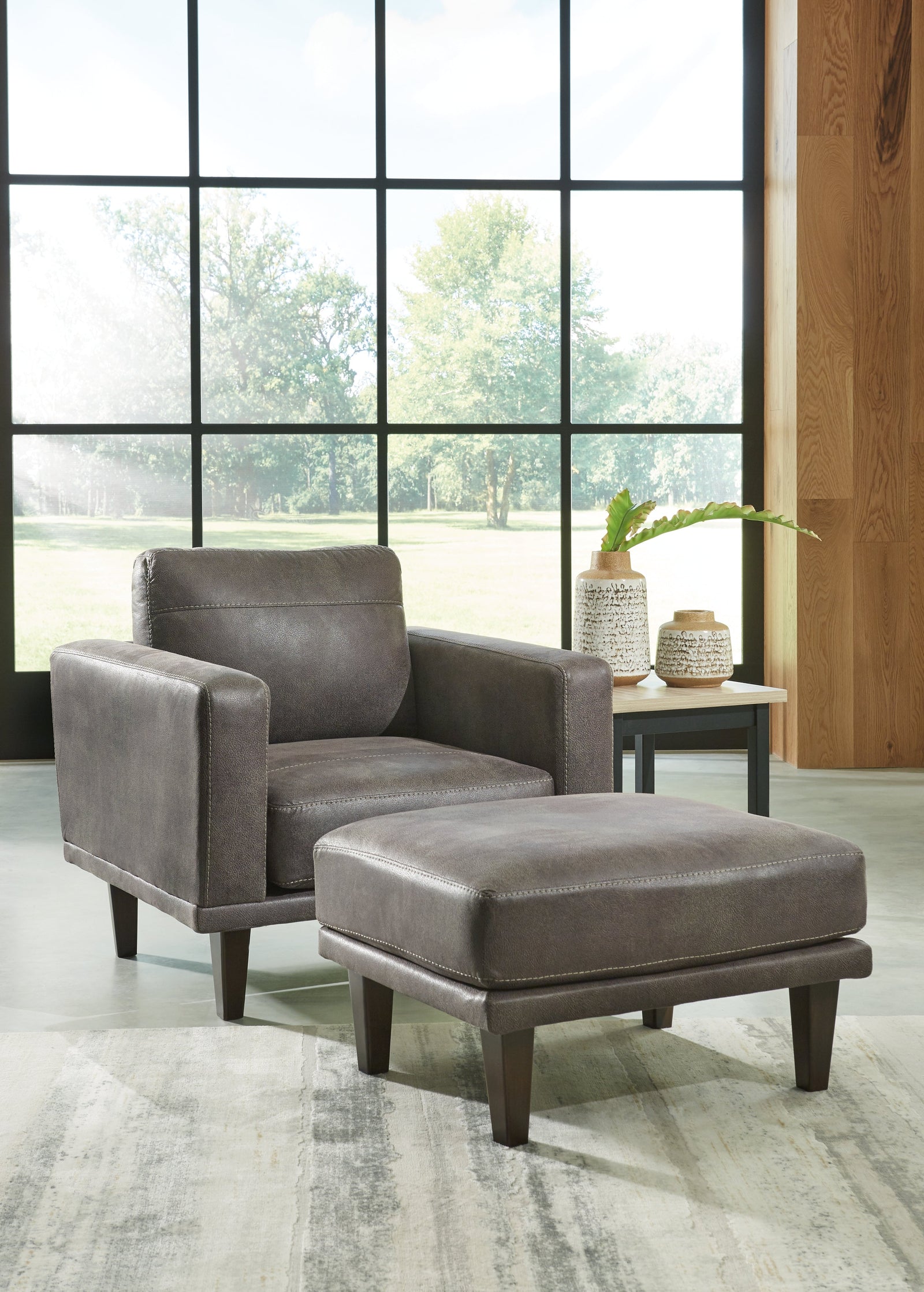 Arroyo Smoke Chair And Ottoman