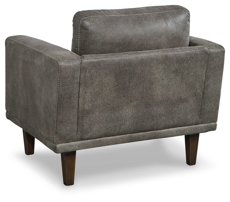 Arroyo Smoke Faux Leather Chair