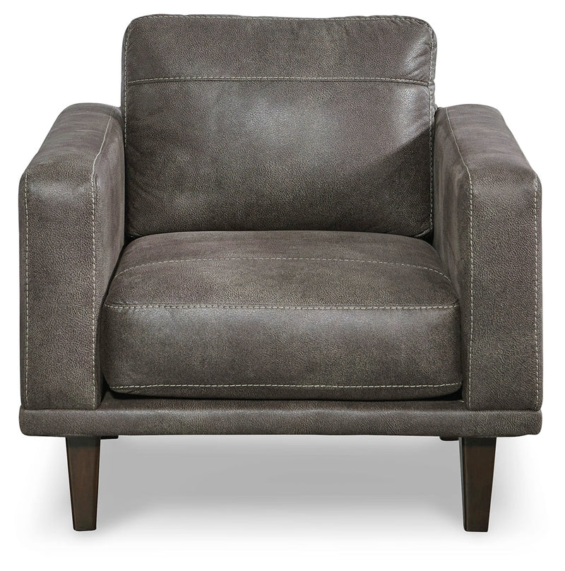 Arroyo Smoke Faux Leather Chair