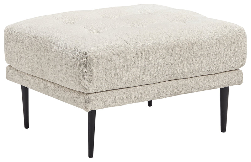 Caladeron Sandstone Chenille Ottoman